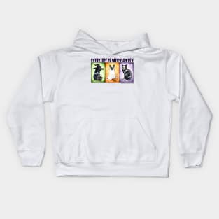 Every Day is Meowloween (Purple) Kids Hoodie